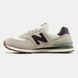 New Balance 574 Beige White Burgundy