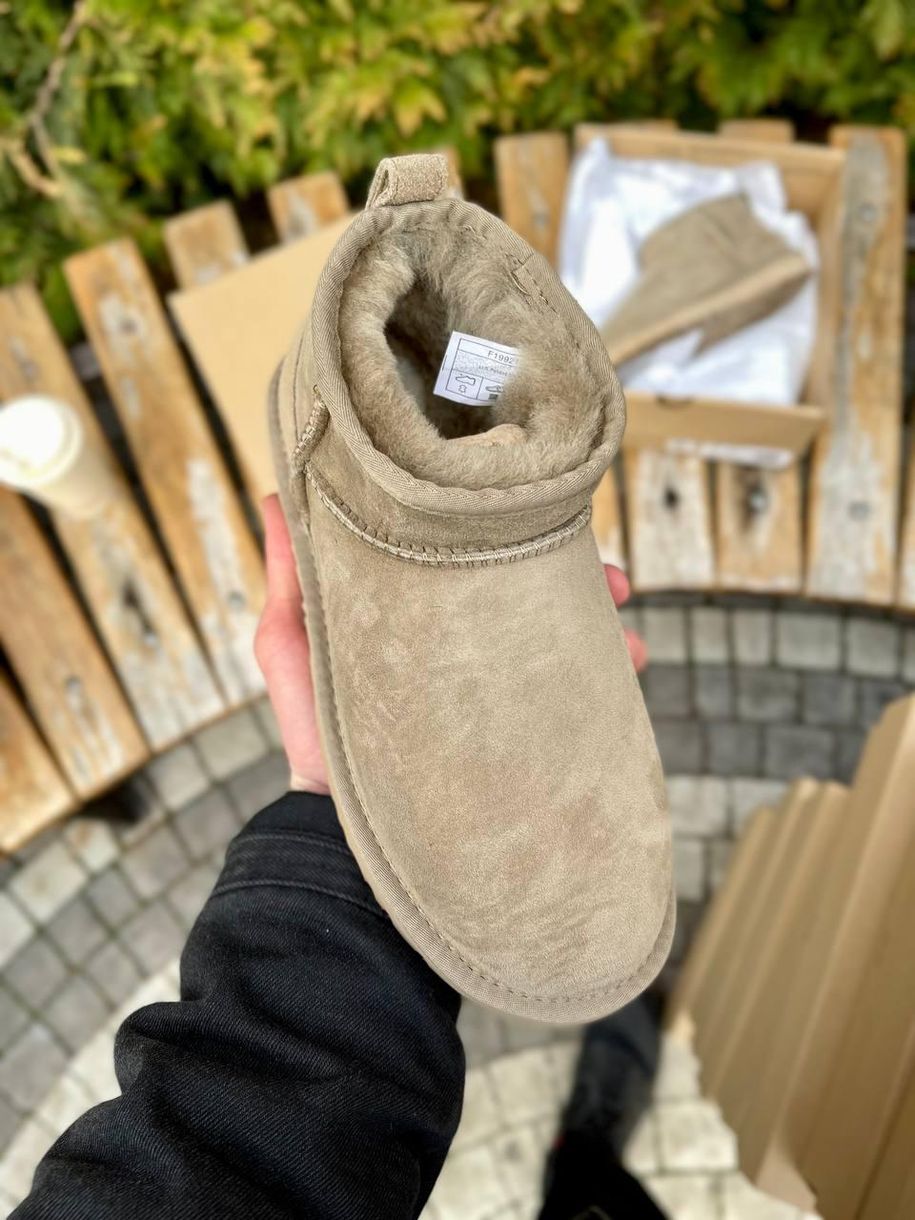 Зимові чоботи Ugg Ultra Mini Khaki 8770 фото