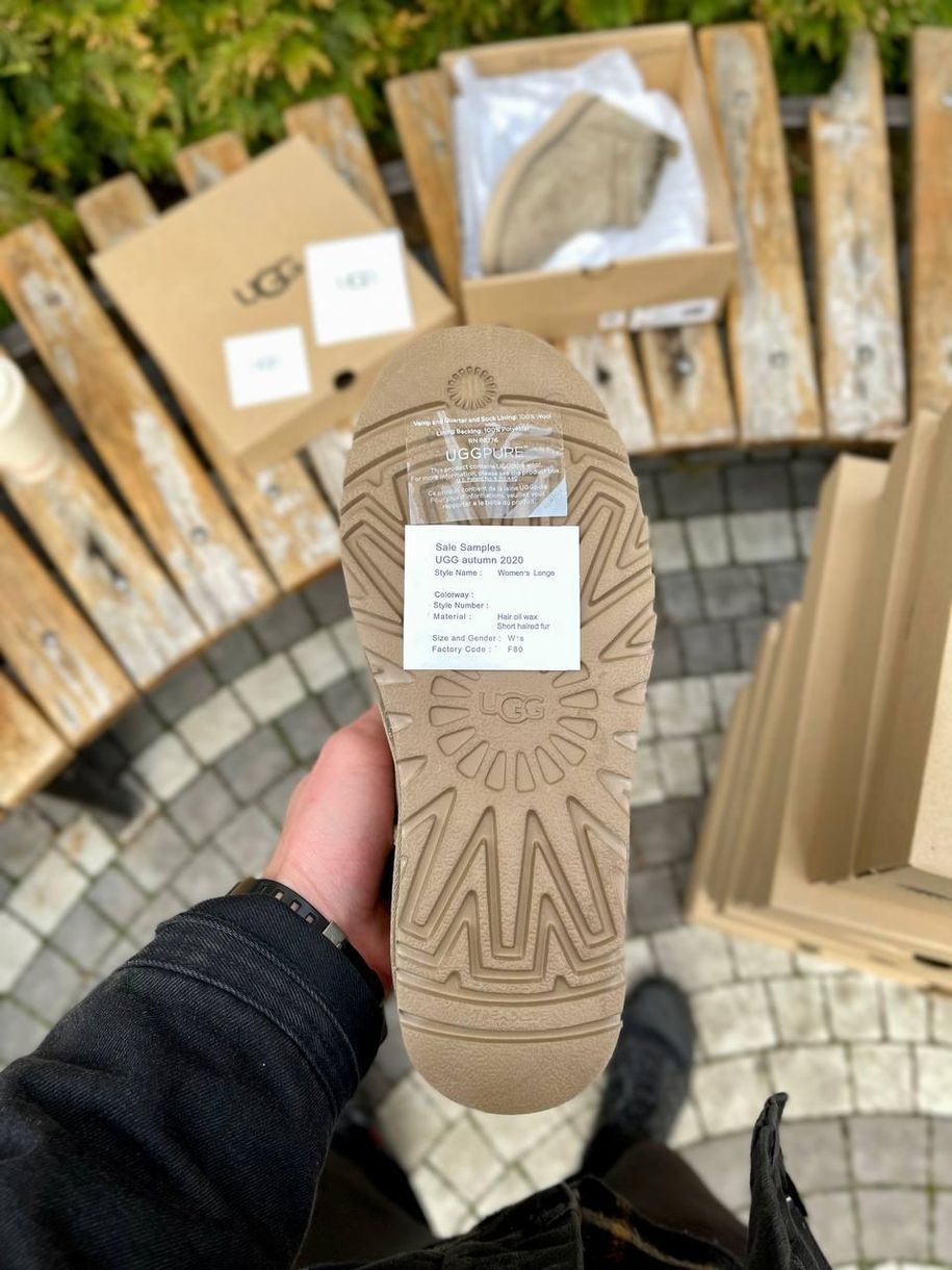 Зимові чоботи Ugg Ultra Mini Khaki 8770 фото