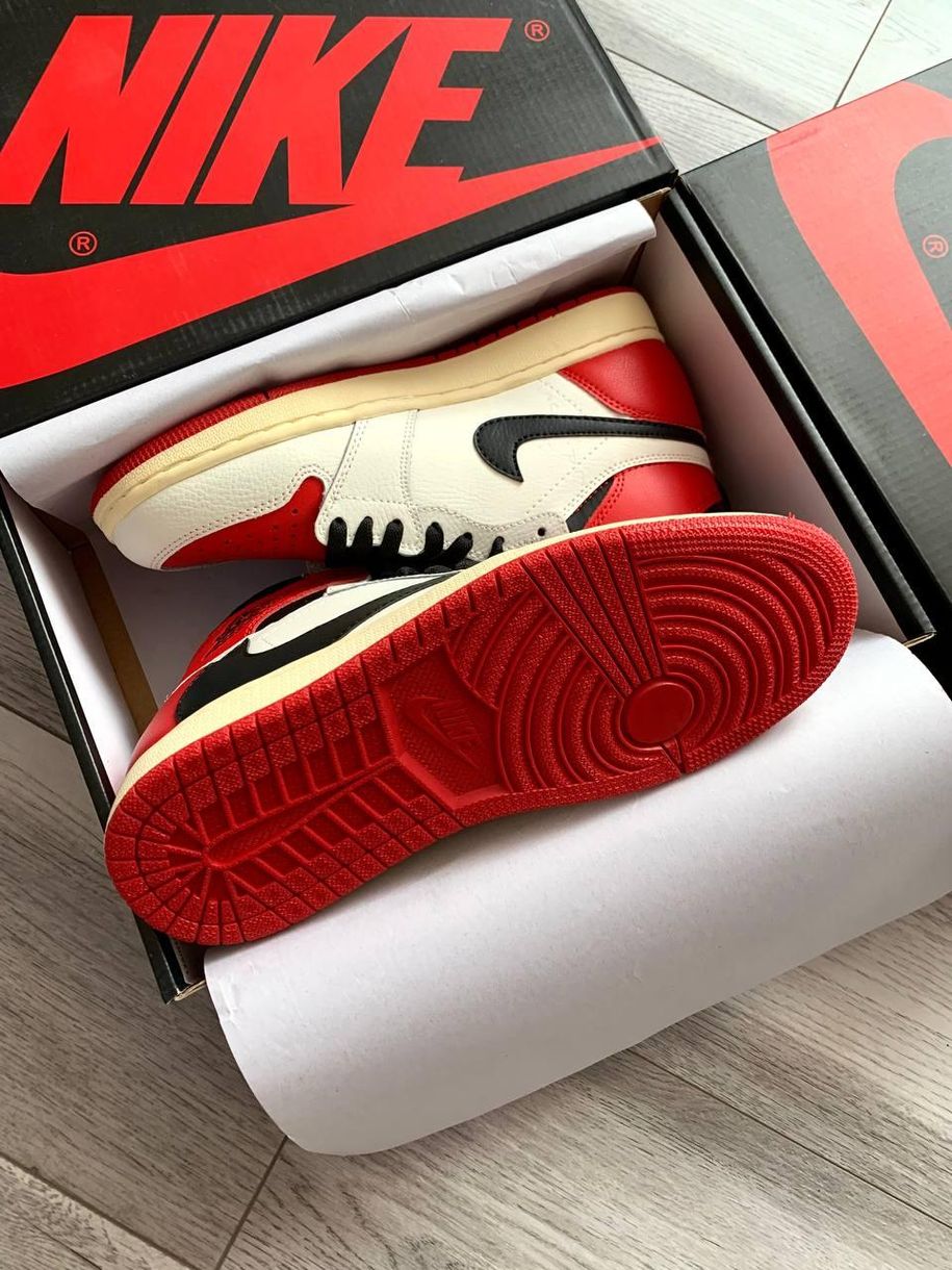 Баскетбольні кросівки Nike Air Jordan Travis Scott + Cactus Jack White Red 2060 фото