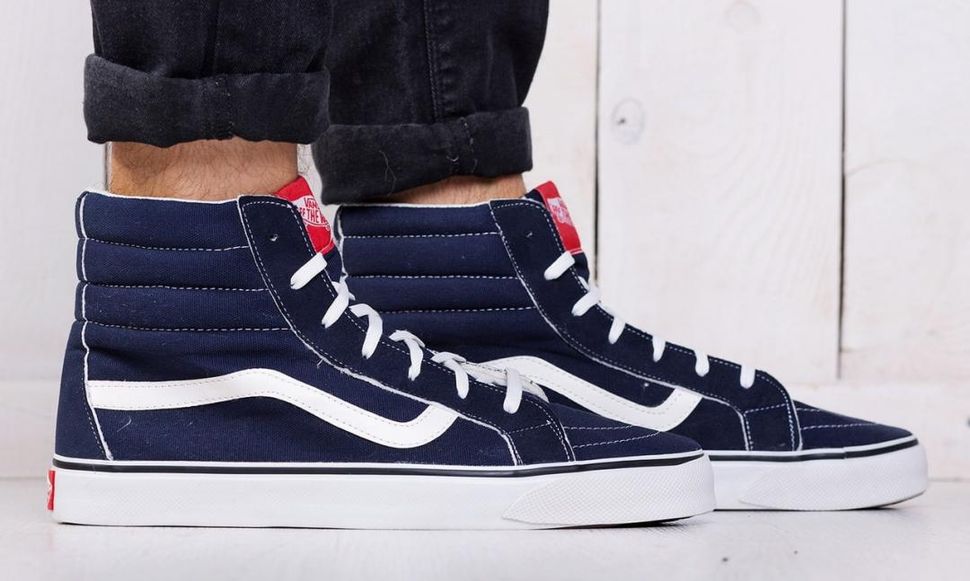 Кеды Vans Old Skool High Blue White 2 5201 фото