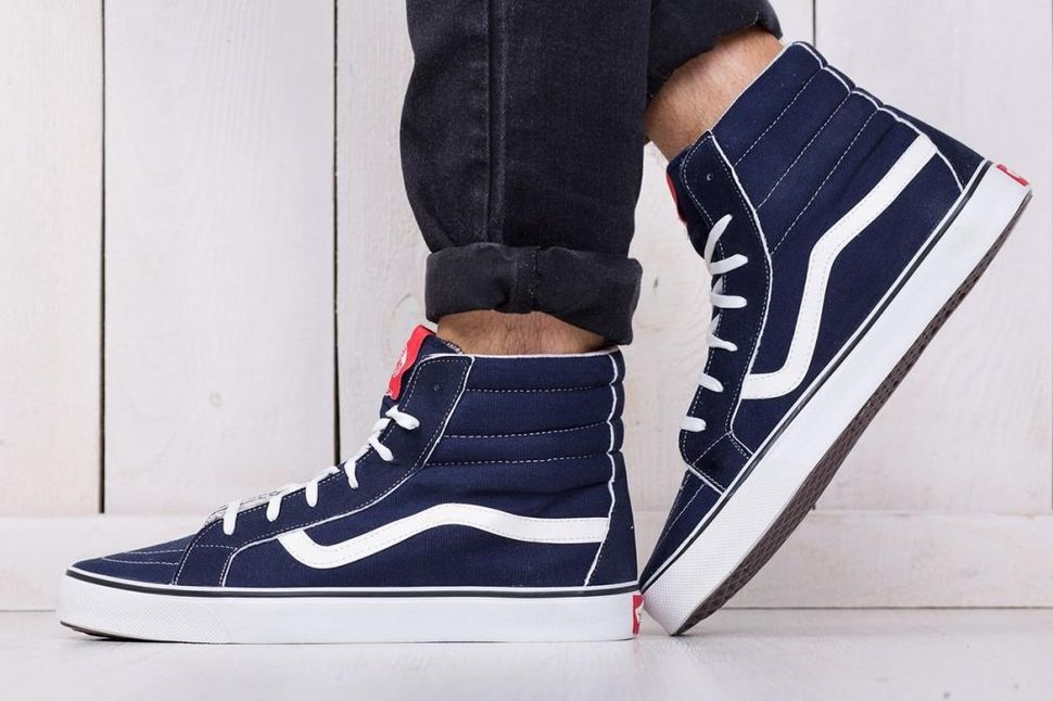 Кеды Vans Old Skool High Blue White 2 5201 фото