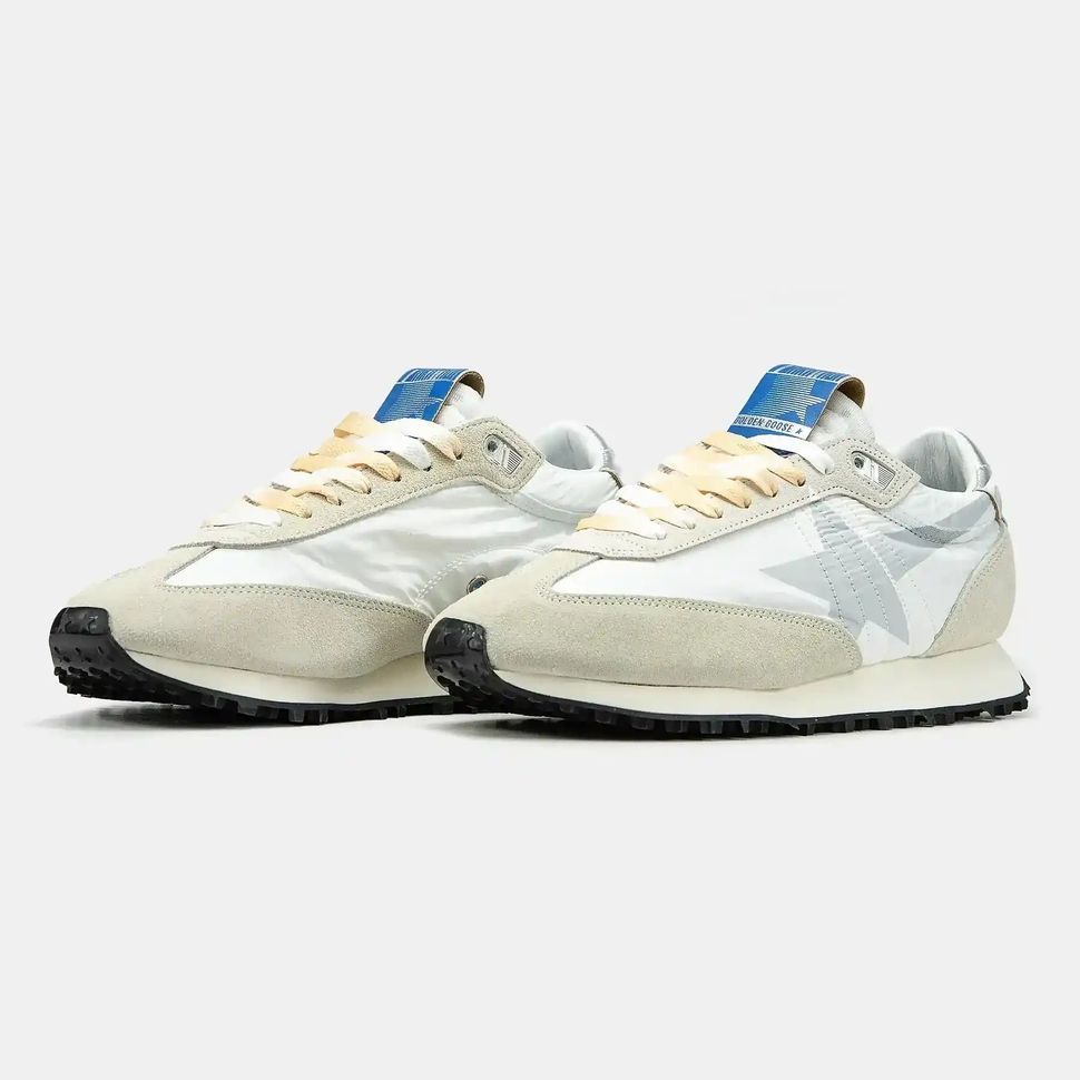 Golden Goose Marathon White Silver Beige