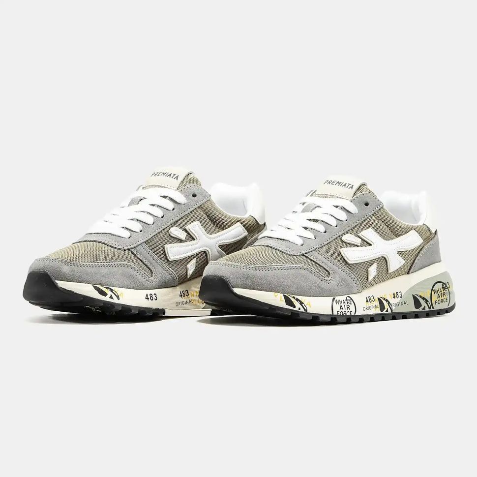 Premiata Mick Grey Beige White