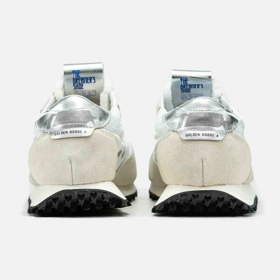 Golden Goose Marathon White Silver Beige