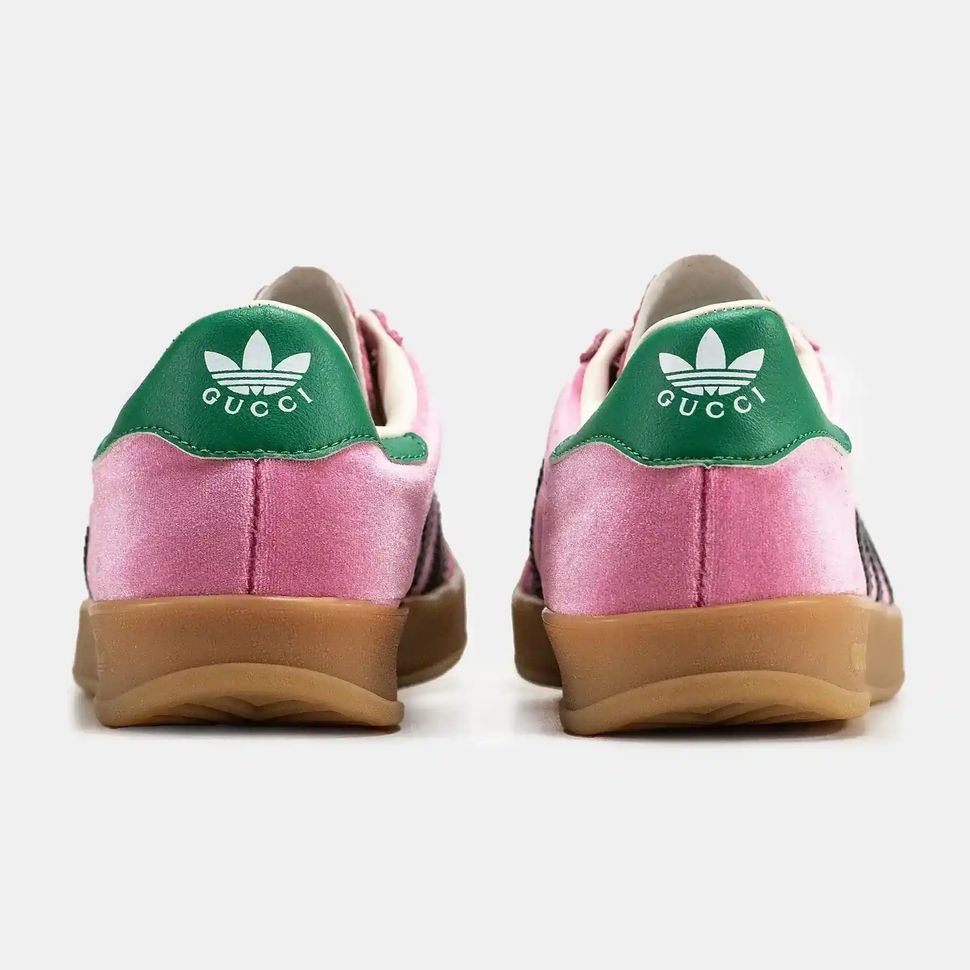 Adidas Gazelle x Gucci Pink Green Gum