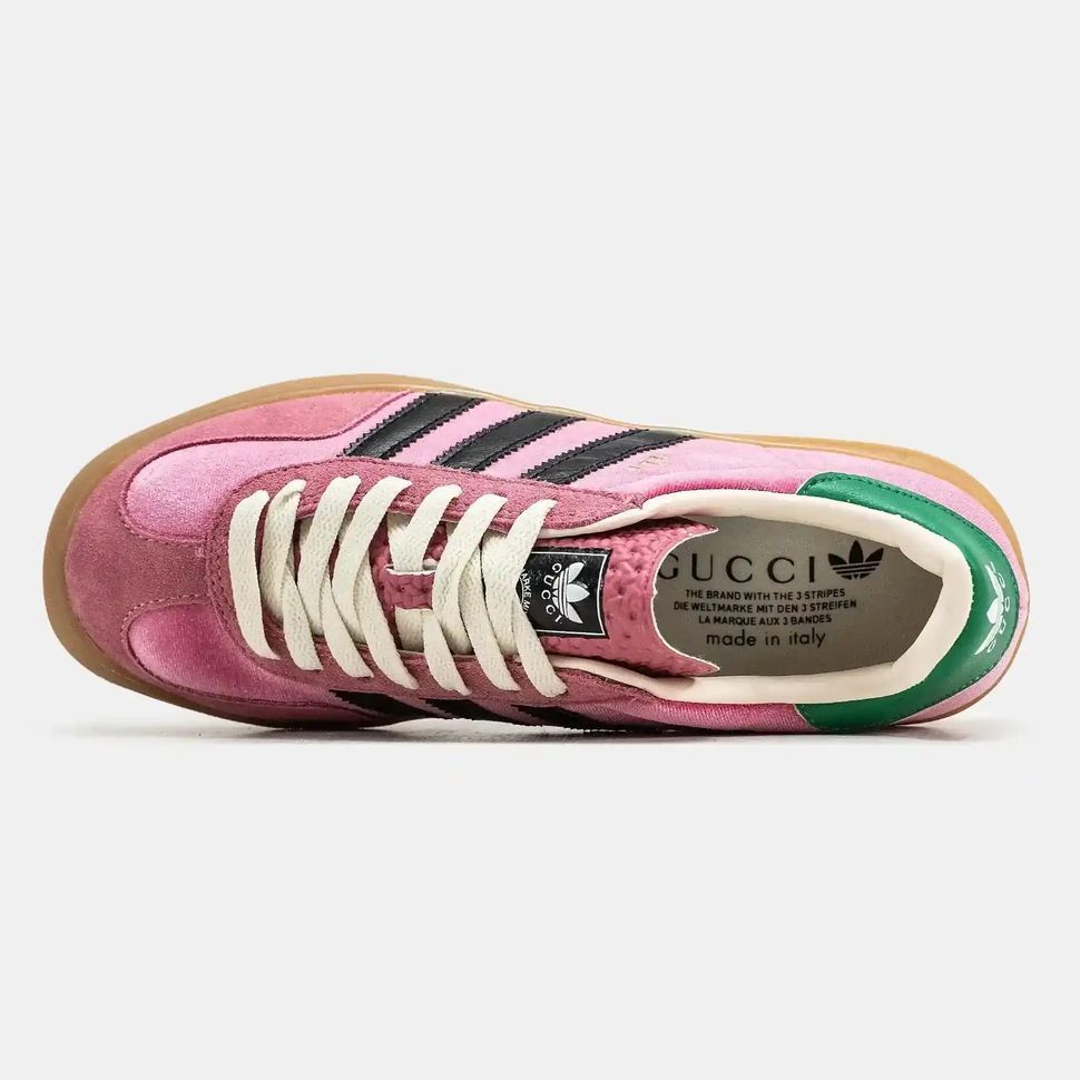 Adidas Gazelle x Gucci Pink Green Gum