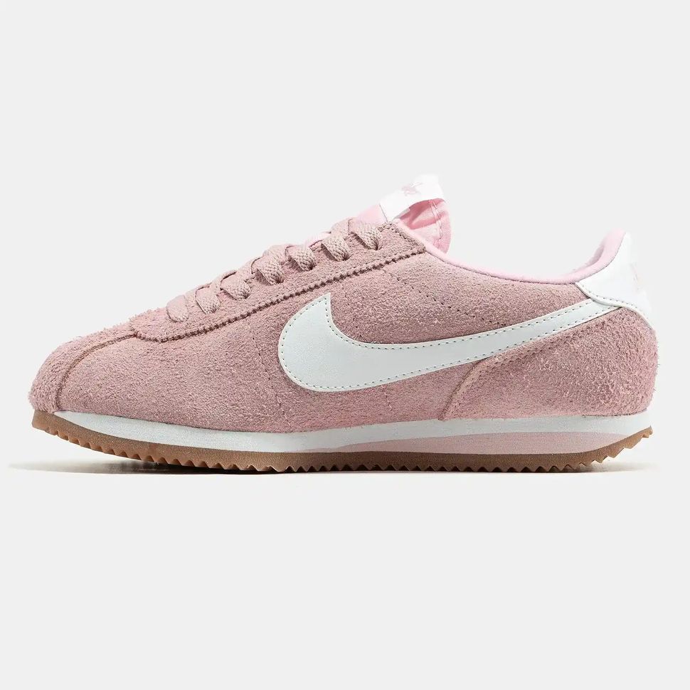 Nike Cortez Pink Suede White