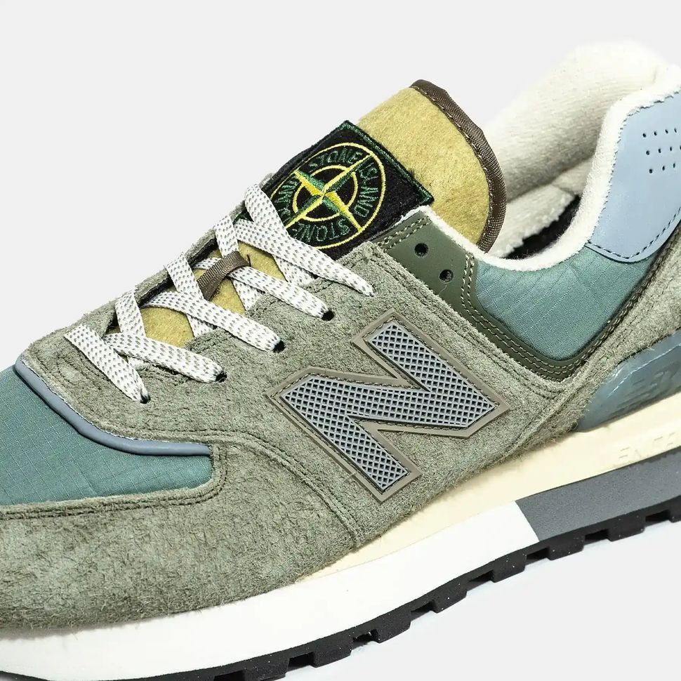 New Balance 574 x Stone Island Olive Green Yellow