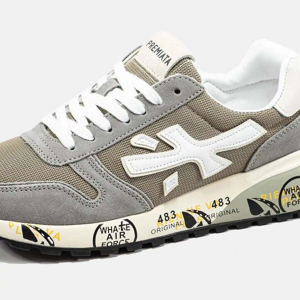 Premiata Mick Grey Beige White