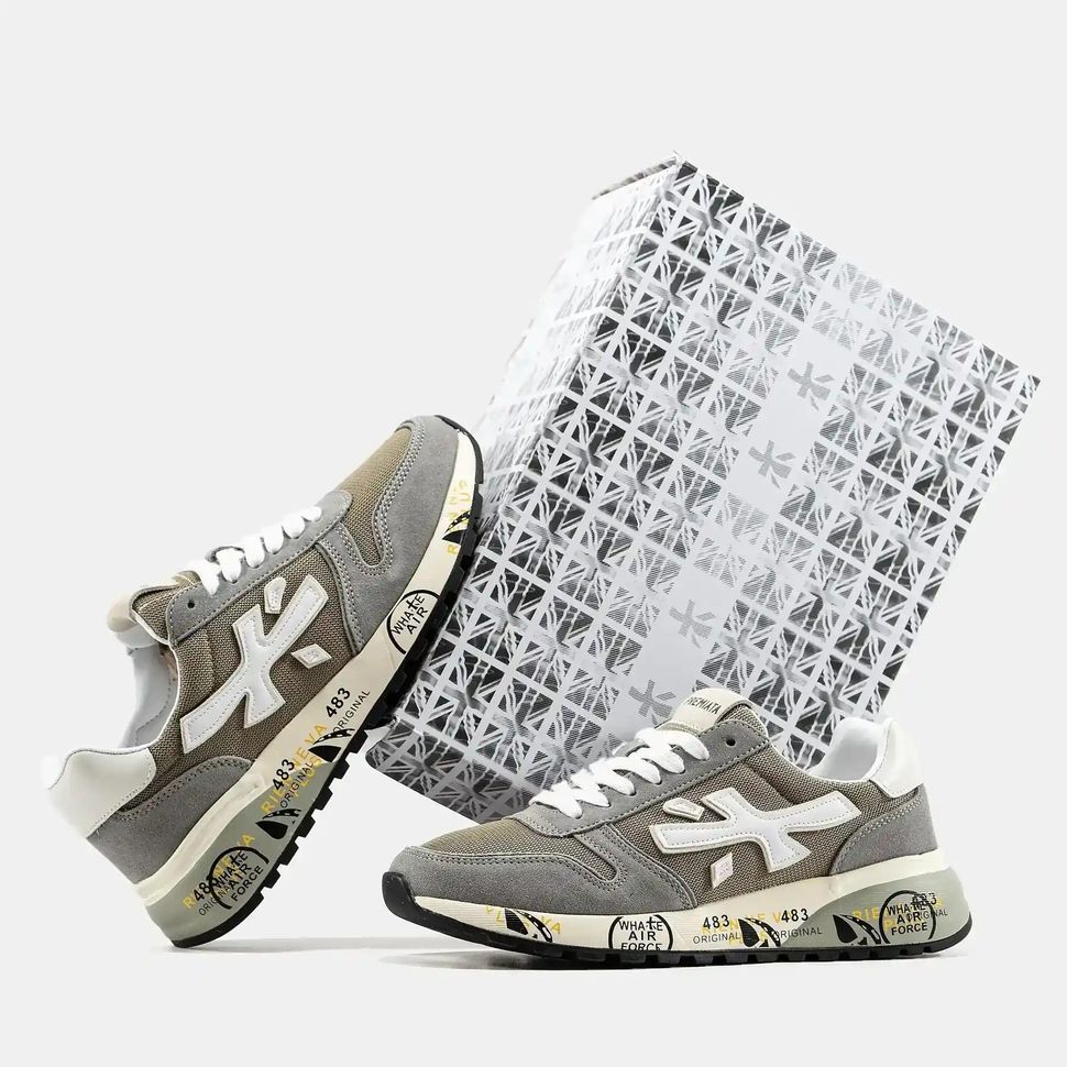 Premiata Mick Grey Beige White