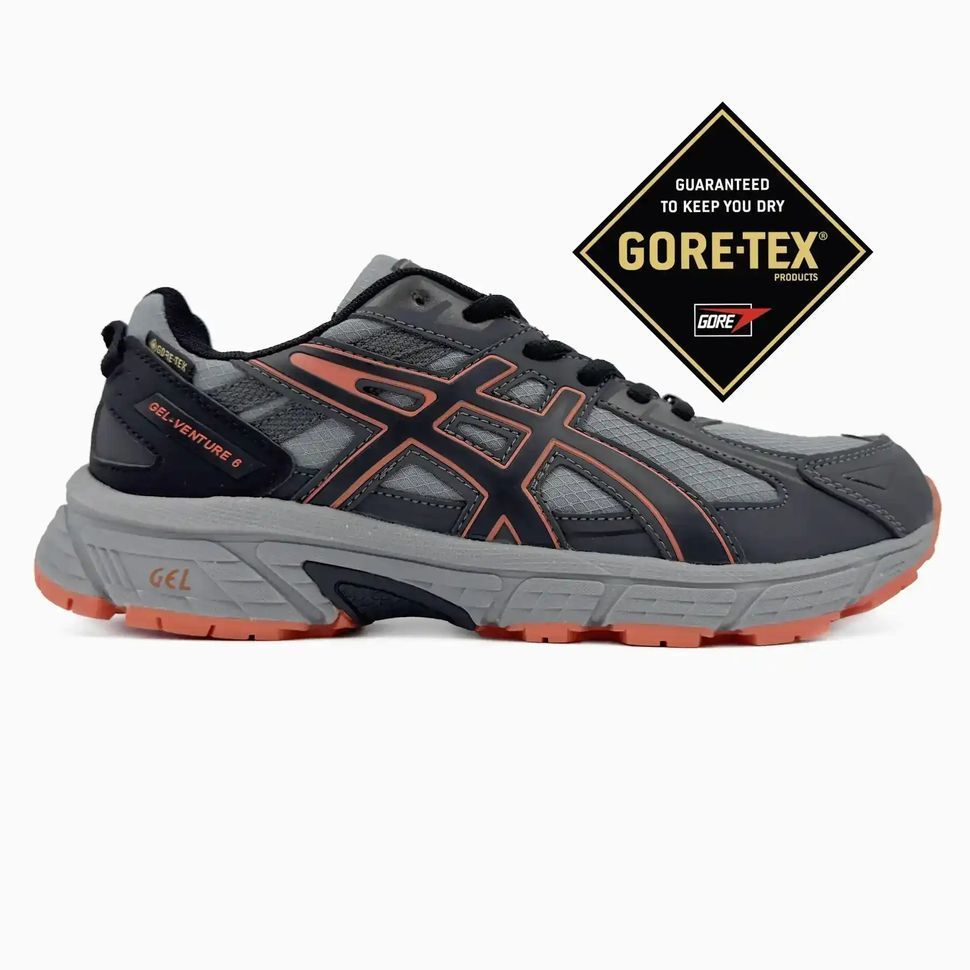 Asics Gel-Venture 6 GTX Black Grey Orange