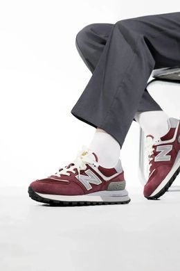 New Balance 574 Legacy Burgundy Grey White