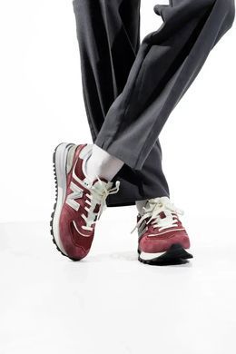 New Balance 574 Legacy Burgundy Grey White