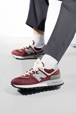 New Balance 574 Legacy Burgundy Grey White