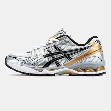 Кросівки білі зі сріблястим Asics Gel-Kayano 14 White Silver Black Orange, 40