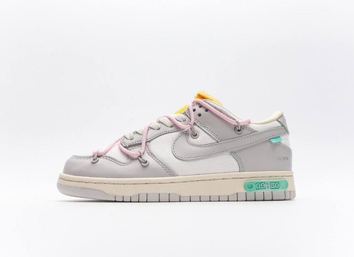 Кроссовки Nike Dunk x OFF WHITE Grey Pink 10447 фото