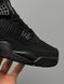 Баскетбольні кросівки Nike Air Jordan 4 Retro All Black 6689 фото 6