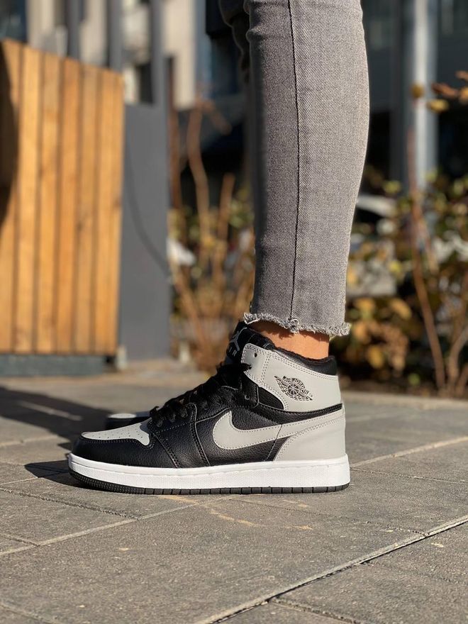 nike jordan 1 grey black