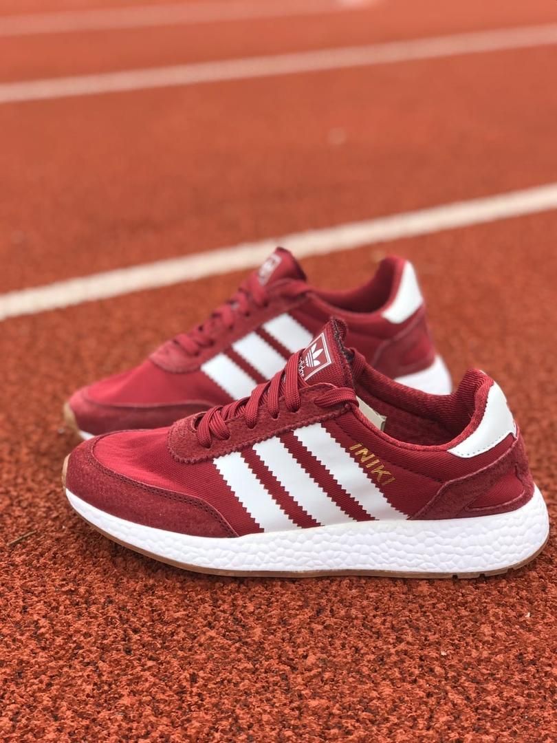 Кросівки Adidas Iniki Bordo White 2512 фото