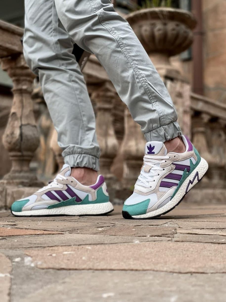 Кросівки Adidas Tresc Run White Purple Aqua 2943 фото