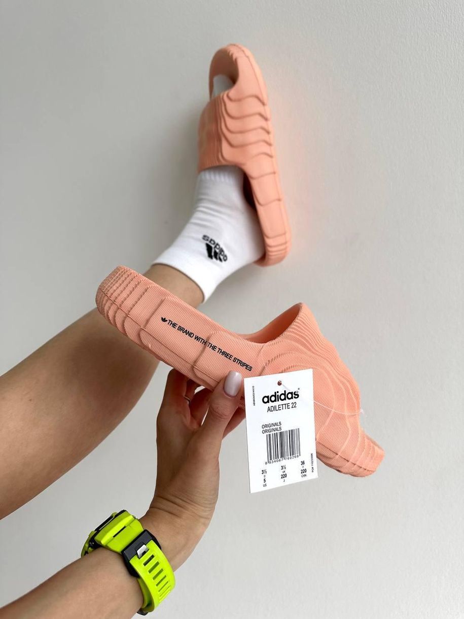 Шлепанцы Adidas Adilette Peach Slides 9189 фото