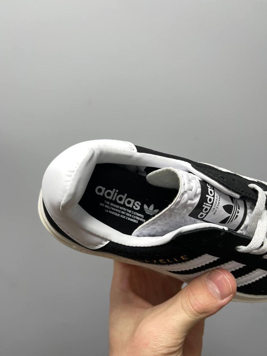 Кроссовки Adidas Gazelle Bold Black White 2774 фото