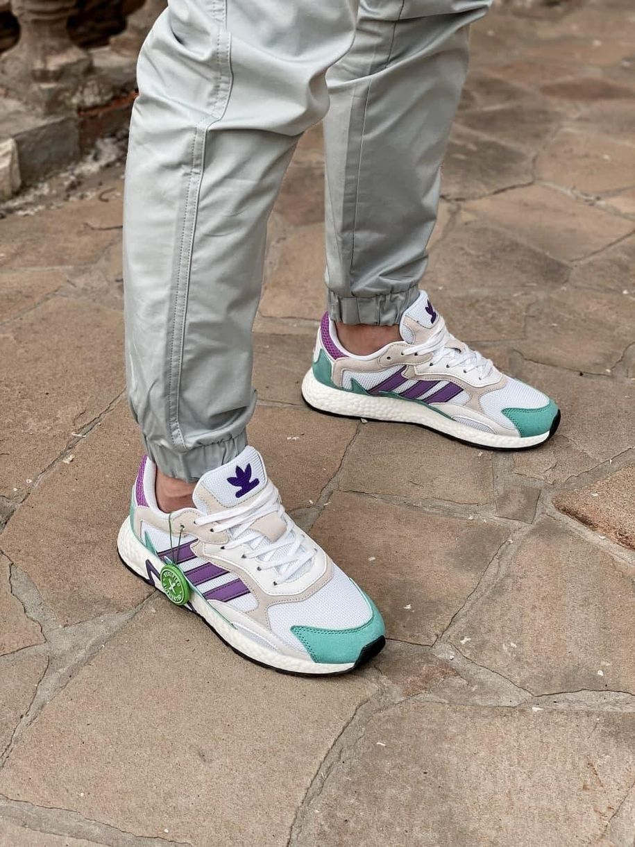 Кросівки Adidas Tresc Run White Purple Aqua 2943 фото