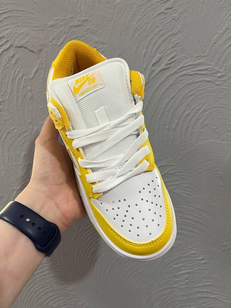 Кросівки Nike SB Dunk Low Yellow White 7392 фото