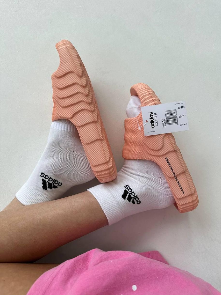 Шлепанцы Adidas Adilette Peach Slides 9189 фото