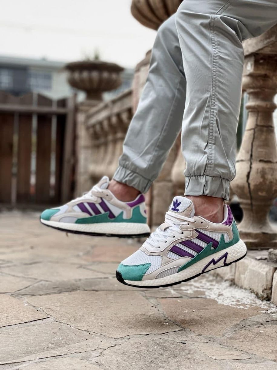 Кросівки Adidas Tresc Run White Purple Aqua 2943 фото