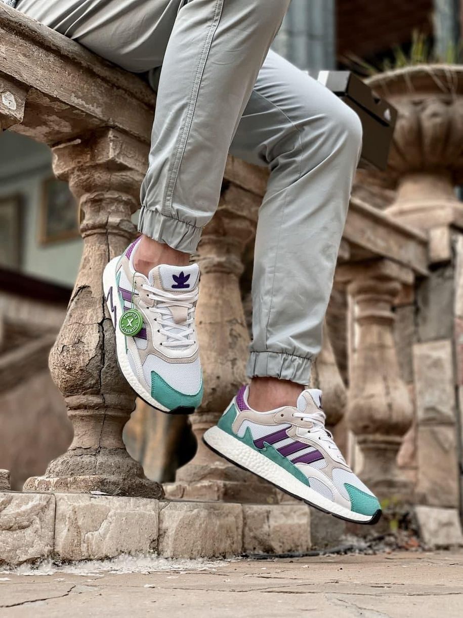 Кросівки Adidas Tresc Run White Purple Aqua 2943 фото