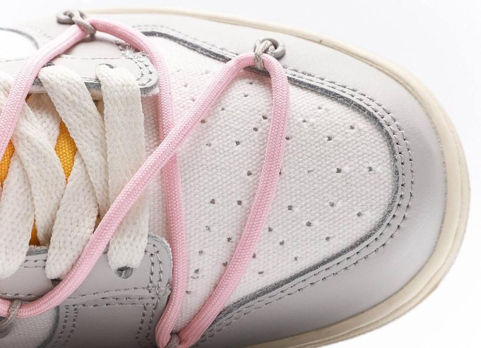 Кросівки Nike Dunk x OFF WHITE Grey Pink 10447 фото