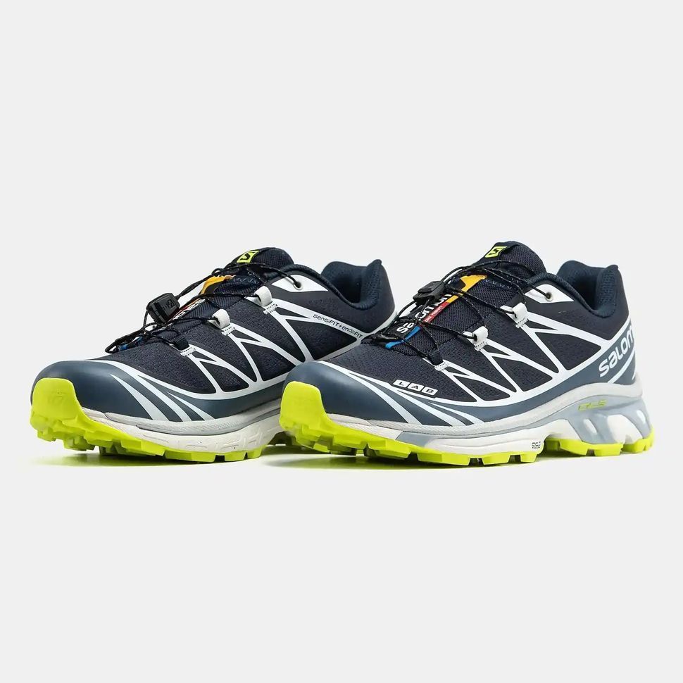 Salomon XT-6 Softground Navy Lime Grey