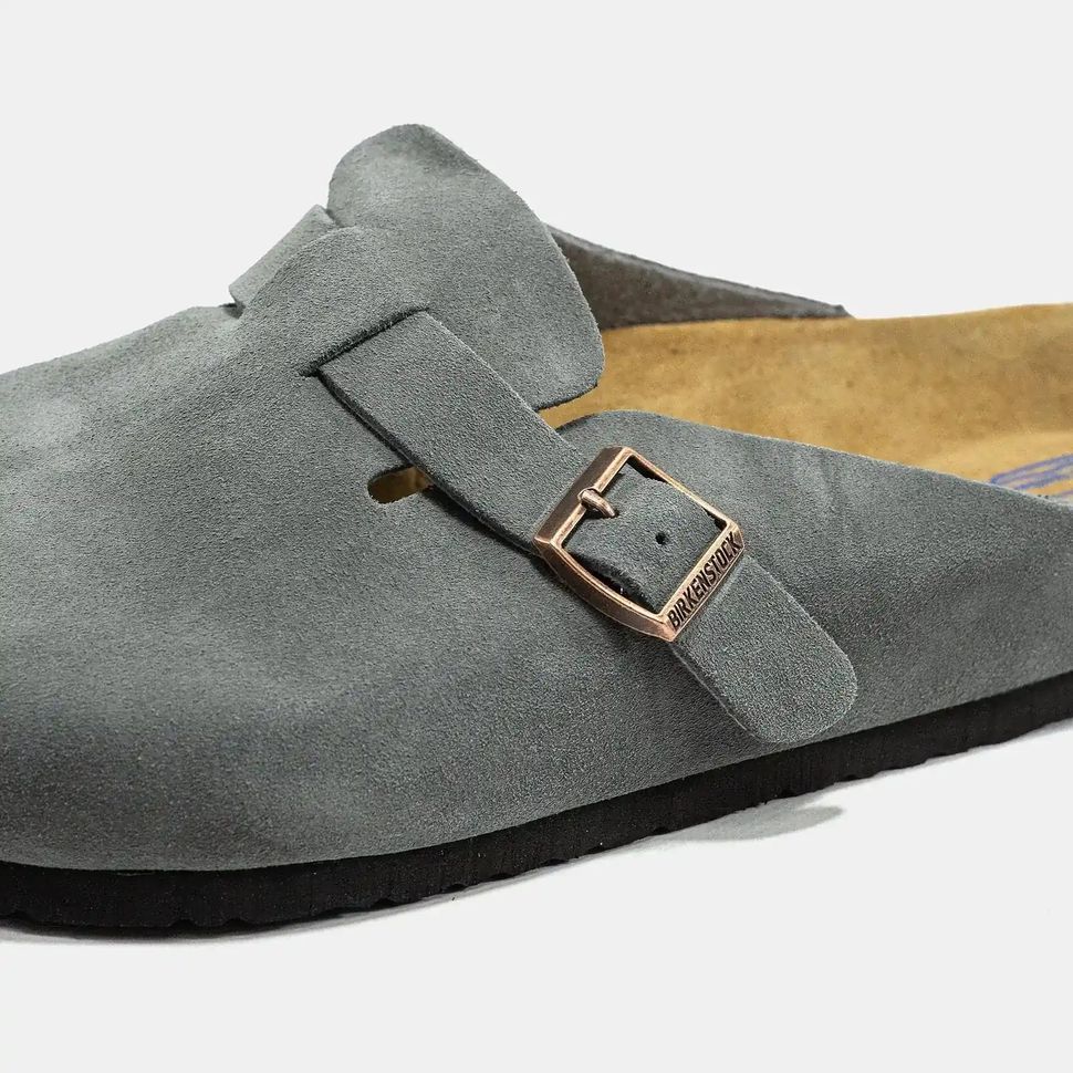 Birkenstock Boston Stone Coin Suede