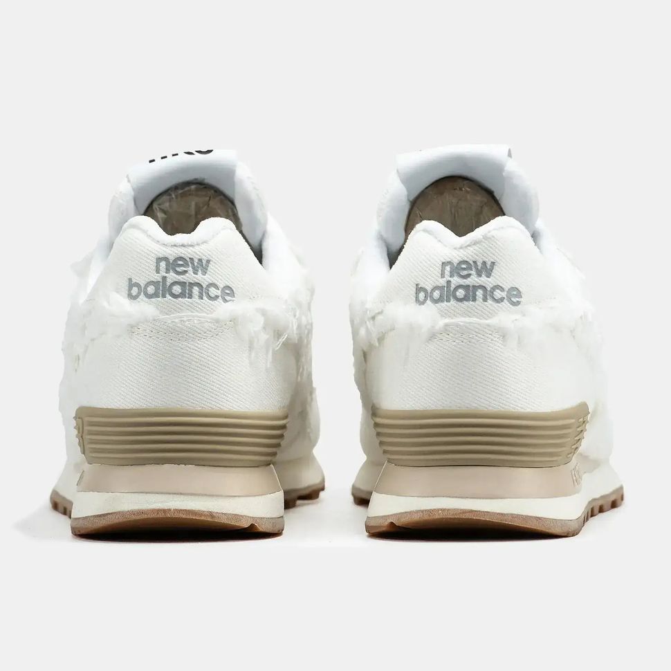 New Balance 574 x Miu Miu White Raw Edge