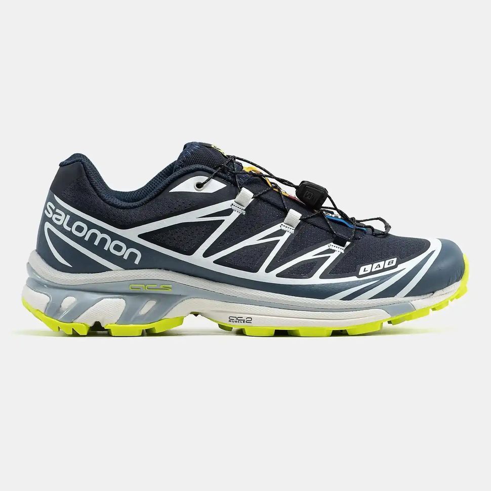 Salomon XT-6 Softground Navy Lime Grey