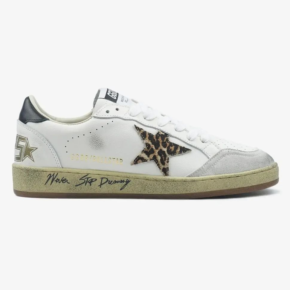 Golden Goose Ball Star Leopard White, 38