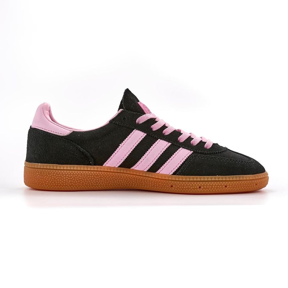 Кеди чорні з рожевим Adidas Spezial Black Pink 10952 фото