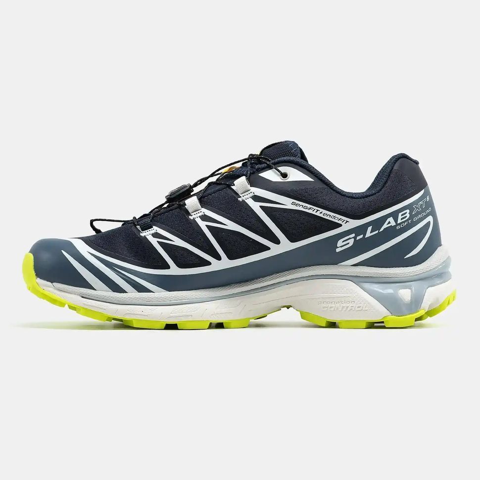 Salomon XT-6 Softground Navy Lime Grey